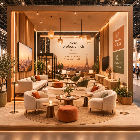 Salons professionnels Paris : agenda T4 2026 / préparation T1 2027