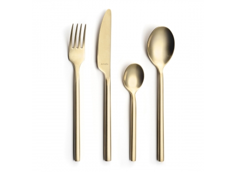 Fourchette de table dorée Mat 