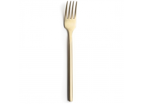 Fourchette de table dorée Mat 
