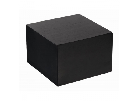 Petit cube en bambou noir 15 x 15 cm- Haut : 10 cm 