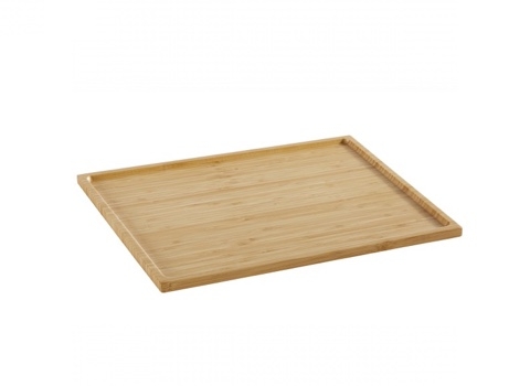 Plateau en bambou naturel 40 cm x 30 cm