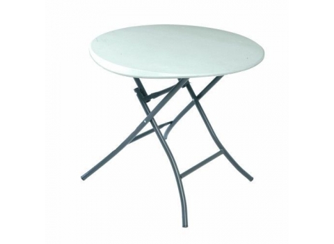 Guéridon pliant - Diamètre 84 cm   (Hauteur 74 cm)