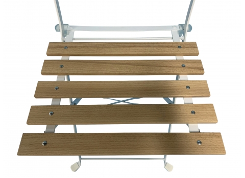 Chaise pliante lattée Square en bois