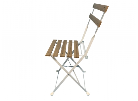 Chaise pliante lattée Square en bois