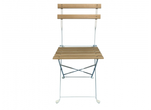 Chaise pliante lattée Square en bois