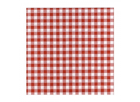 30 serviettes en papier 100% Vichy
