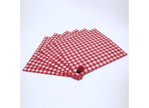 30 serviettes en papier 100% Vichy