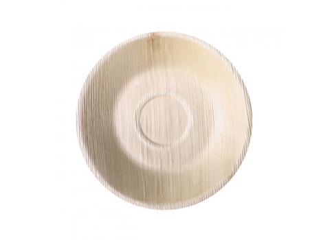 25 assiettes rondes écologiques en palmier Ø 20 cm