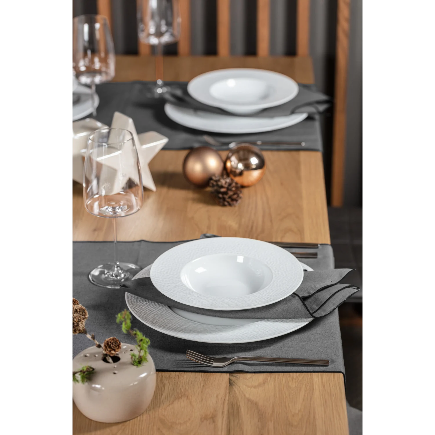 Assiette Martelée Ø 23 cm (Creuse) 