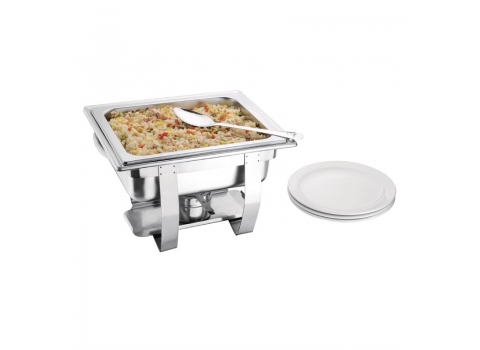 Pack PETIT Chafing Dish + 1 Gel combustible - Capacité Bac : 3,7 litres 