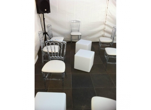 Chaise Napoléon Transparente  + Galette Blanche offerte