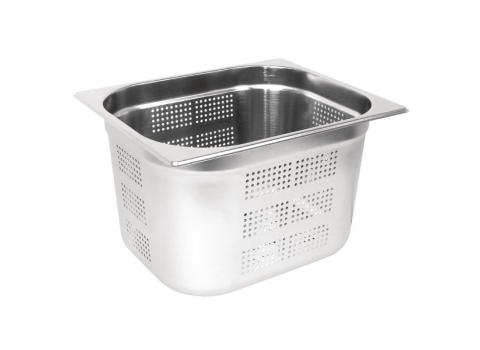 Bac Gastronorme Perforé INOX GN 1/2 : 12 litres - Hauteur 20 cm