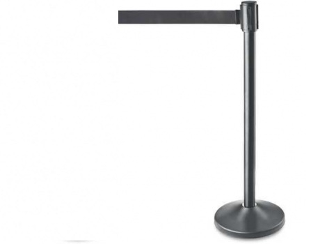 Poteau de guidage à sangle noir (L'unité) 
