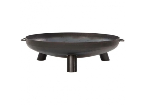 Brasero en métal noir - Diamètre 80 cm