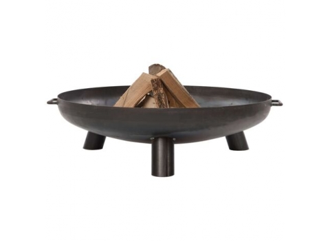Brasero en métal noir - Diamètre 80 cm