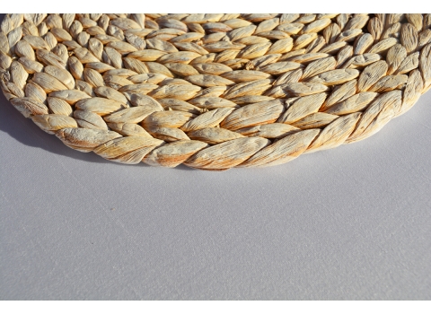 Set de table en jacinthe d'eau naturelle : Ø 35 cm