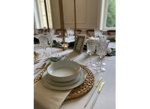 Set de table en jacinthe d'eau naturelle : Ø 35 cm