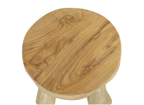 Tabouret de BAR en Teck massif 37 x 37 x 76 cm