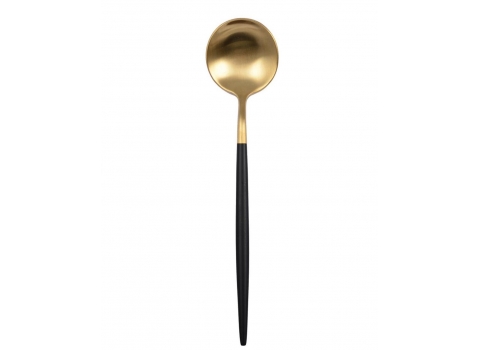 Cuillère à soupe ou à entremets Noire et Or