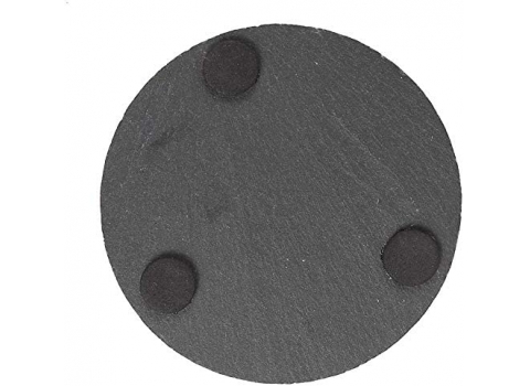 Support ardoise rond  Ø 10 cm pour bougie / verre 