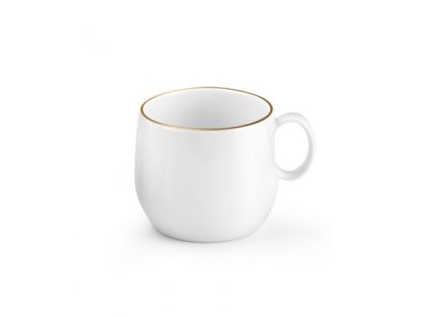 Tasse à café / Thé en Porcelaine de Limoges - Filet Or 