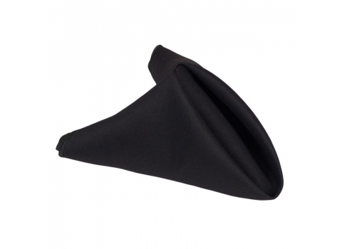 Serviette de table Noire - 50 cm x 50 cm