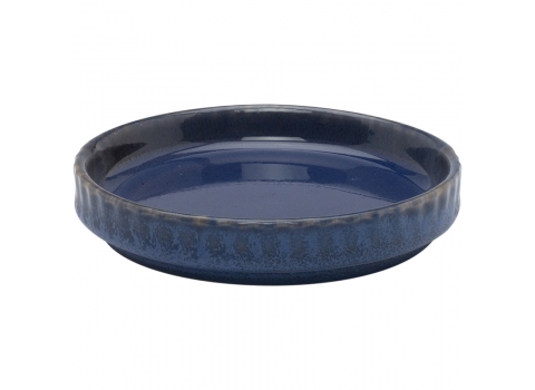 Assiette mini en grès Ø 10,5 cm : Bleue 