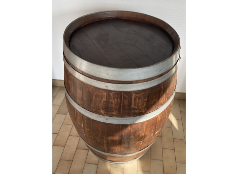 Tonneau Bois Foncé - Diamètre 70 cm