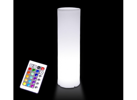 Colonne Lumineuse LED Cylindre H 150 cm Extérieur Sans Fil