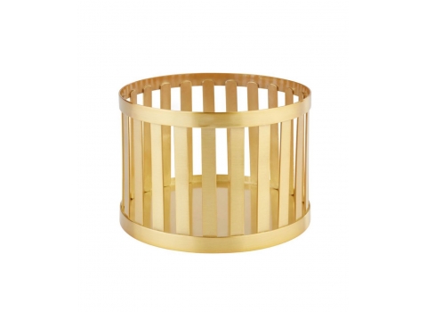 Petite réhausse dorée  Ø 15 cm H 10,5 cm