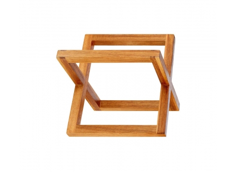 Réhausse Croix en bois d'acacia vernis  