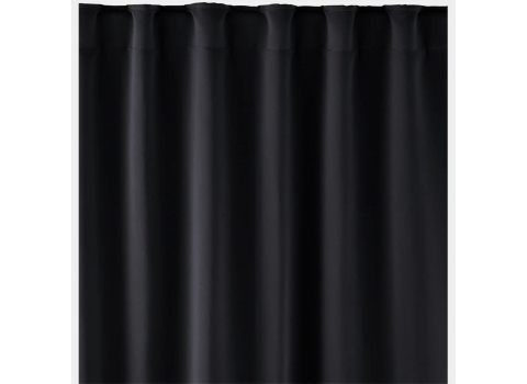 Pack Structure PRO + 2 Rideaux occultants non-feu M1 - Noir 3m x 2,80m (Haut)