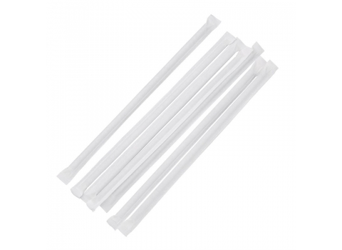 250 pailles en papier Noires 21 cm (emballées individuellement)