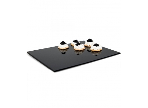 Grand plateau SLIM Noir 50 cm x 30 cm