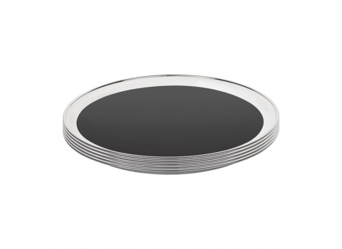 Plateau antidérapant Rond Inox/Caoutchouc Ø 36 cm 