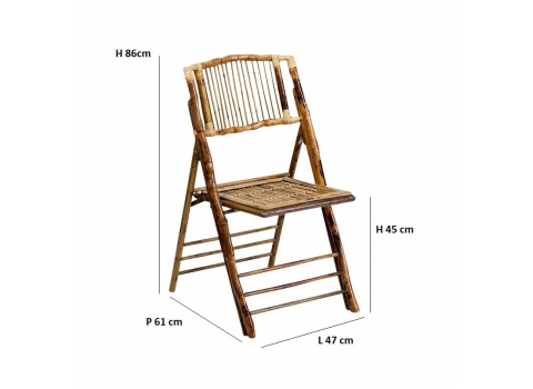 Chaise pliante BAMBOU