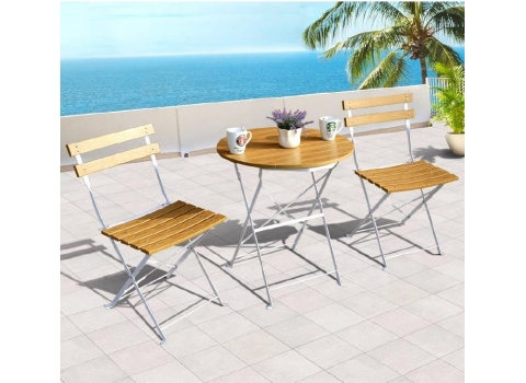 Guéridon Latté Square Ø.60 cm - Bois  (Hauteur 72 cm)