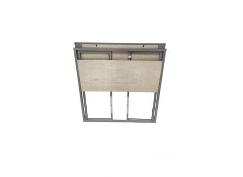 Banque d'accueil pliante + housse blanche  : 100 x 40 cm Hauteur : 100 cm