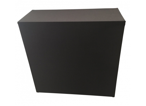 Housse Noire pour Banque d'accueil 100 x 40 cm - Hauteur : 100 cm