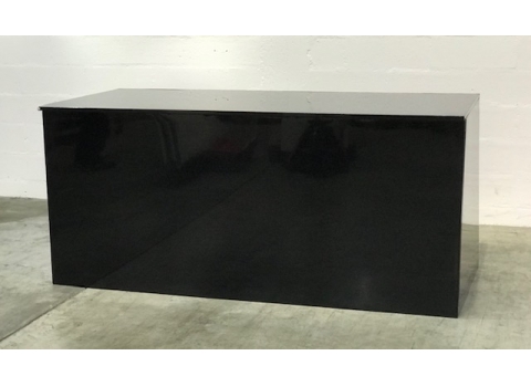 Table Buffet Lackfolie 200x90cm - Noire