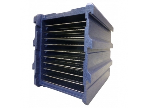 Coffre Isotherme PPE Ultra-Léger 128 Litres + 5 Grilles 