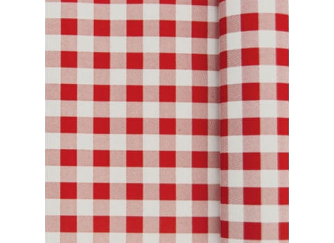 Nappe en papier damassé vichy en rouleau 1,18m x 25m