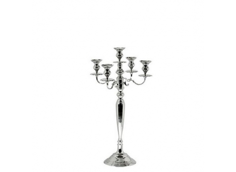Chandelier Argent - 5 branches  - 50 cm (Petit)