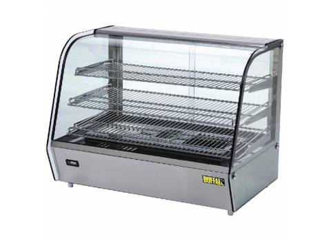 Vitrine chauffante de comptoir 160 litres - 1500w