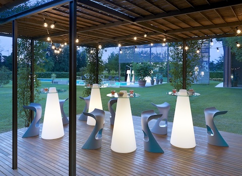 Mange-debout lumineux PREMIUM Ø 70 cm Sans Fil
