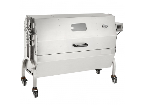 Barbecue à Charbon avec Tournebroche Électrique 103 cm x 37,5 cm