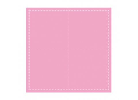 25 Mini serviettes cocktail Roses en coton