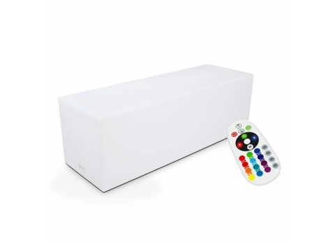 Banc droit lumineux sans fil  120 x 40 x 40 cm