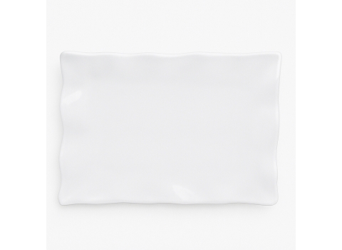 Assiette Rectangulaire de dressage Incassable - 35 x 43 cm  (Grand)