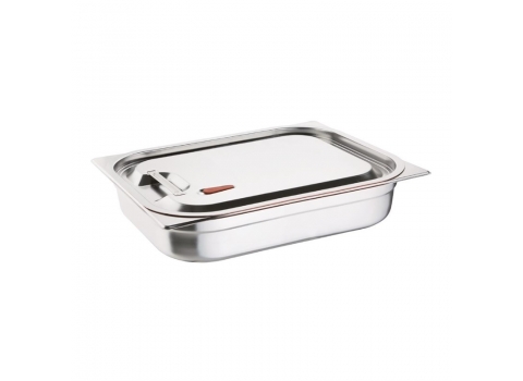Couvercle hermétique inox et silicone pour Bac gastro GN 1/1